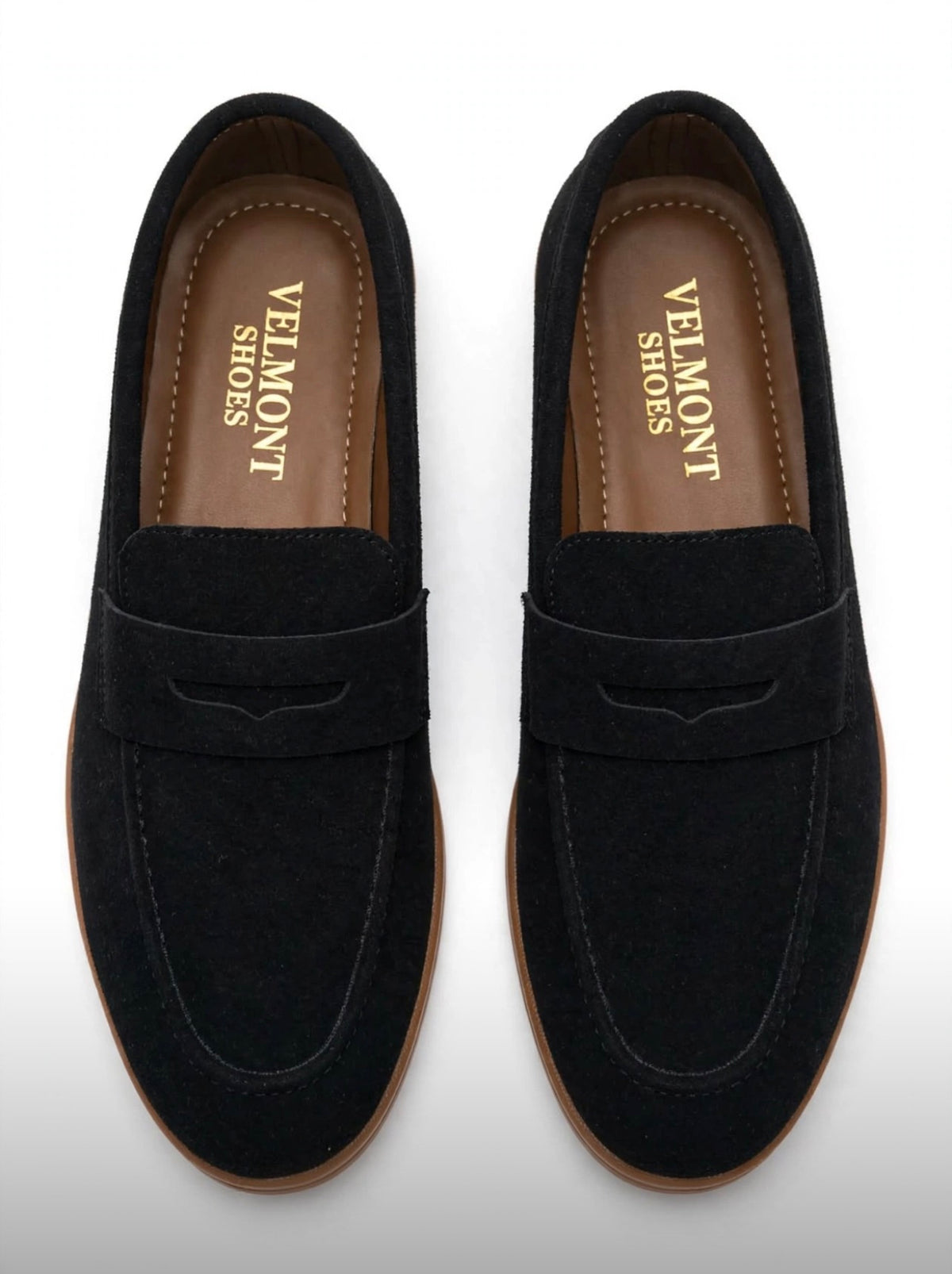 Classic Black Suede Loafers