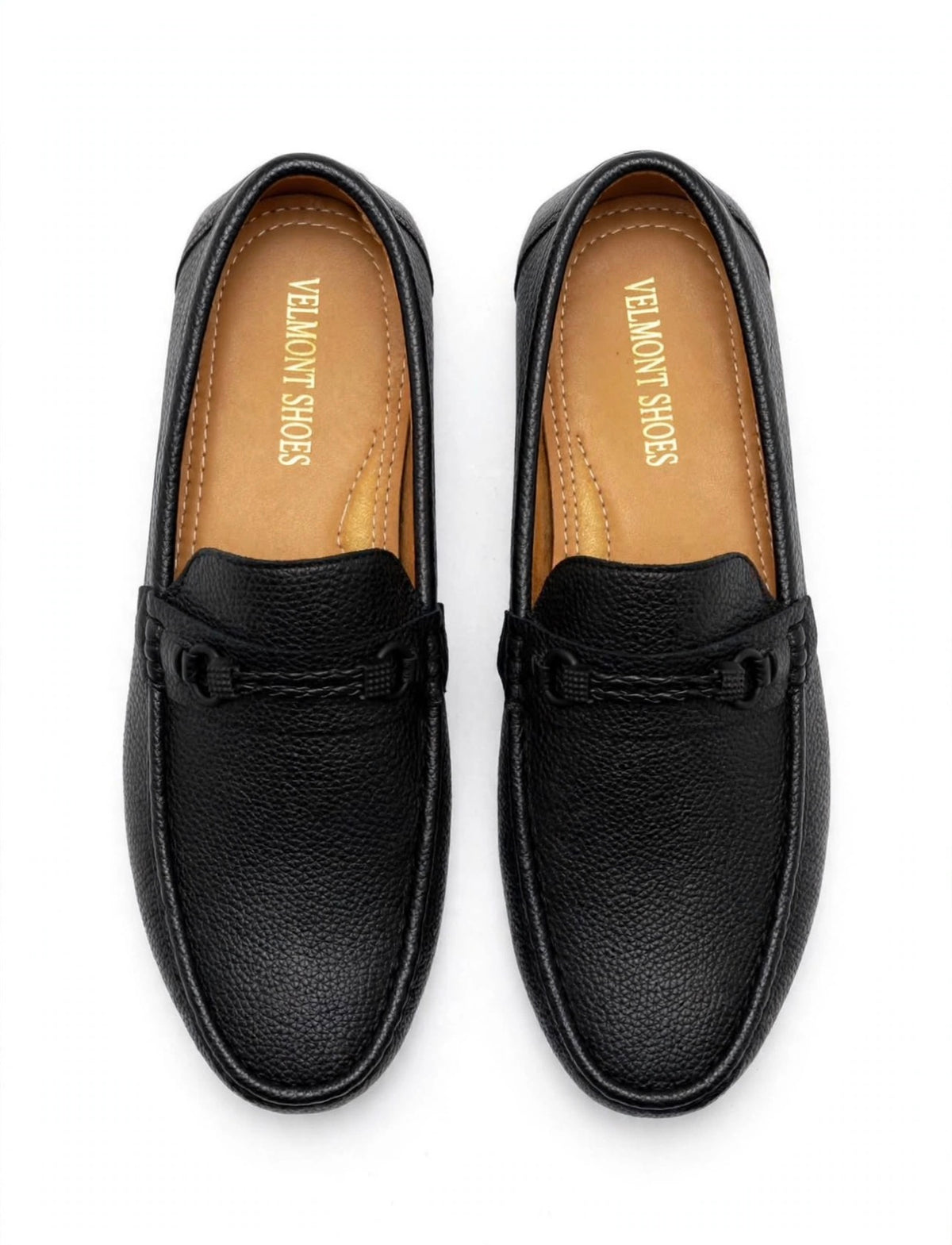 Classic Black Leather Loafers