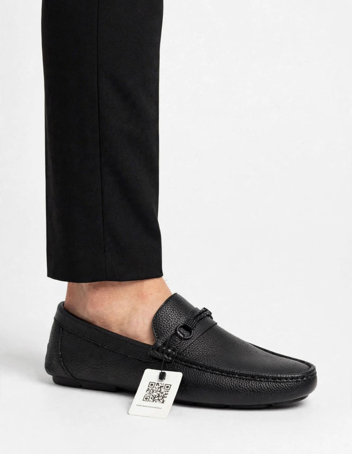 Classic Black Leather Loafers