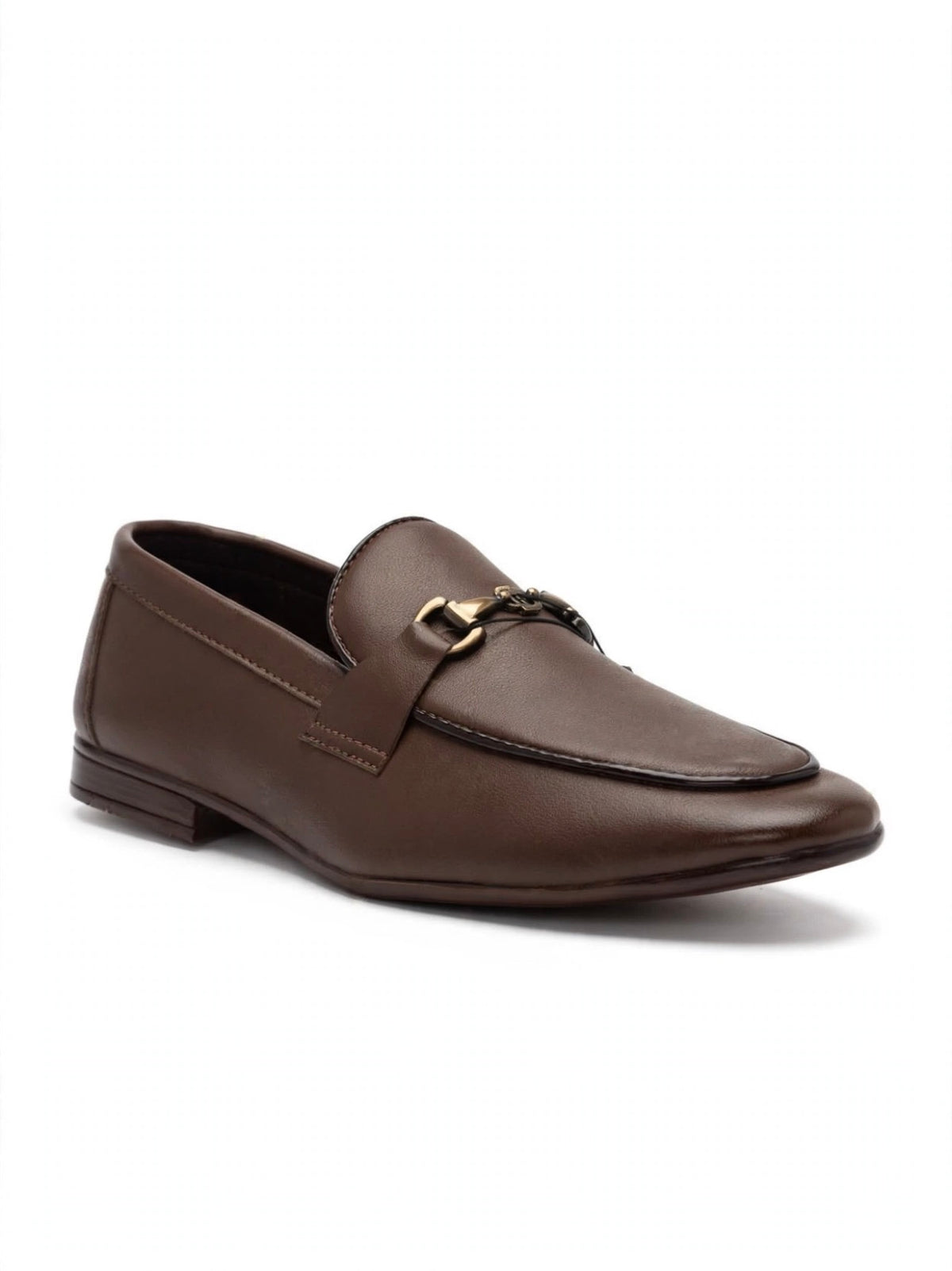 Brown Leather Horsebit Formal Shoes – Classic Design