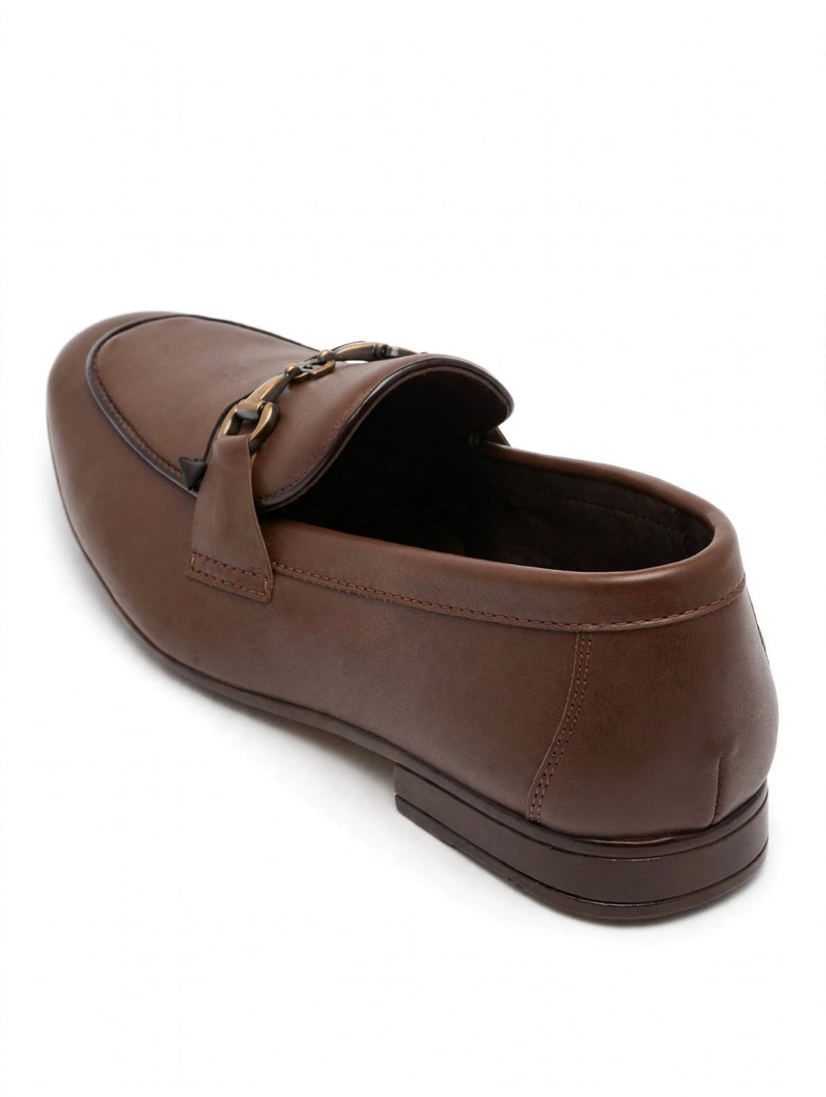 Brown Leather Horsebit Formal Shoes – Classic Design